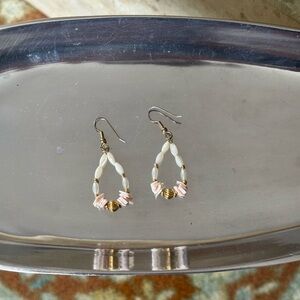 Handmade Pearl Earrings, Pierced